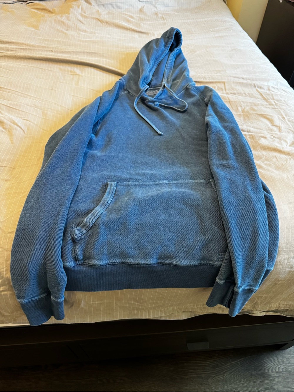 Saturdays New York City Blue Hooded Pullover Sweatshirt